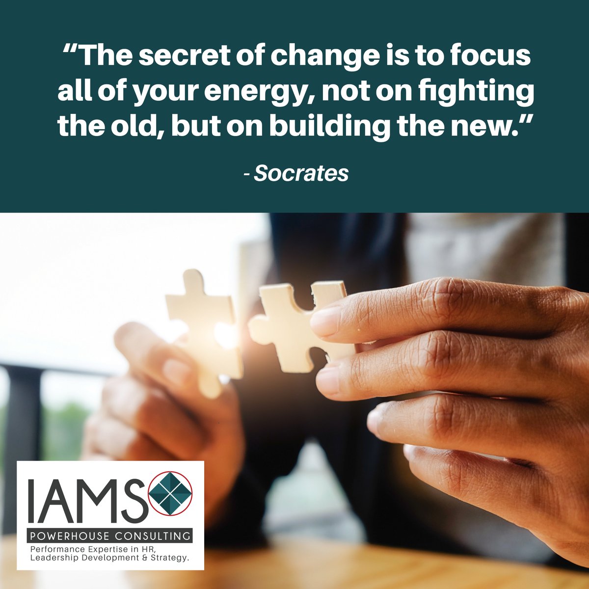 Focus on building the new. #MondayMotivation