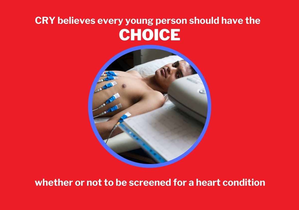 CRY_UK's tweet photo. Aged between 14 - 35? @CRY_UK offer free heart screenings for young people in the UK. CRY believe all young people should have the choice to have their hearts checked. For more info and to book your screening visit: https://t.co/25Ux6RQDA1 #TestMyHeart #12AWeek #RaisingAwareness https://t.co/zhBXOqlMN3