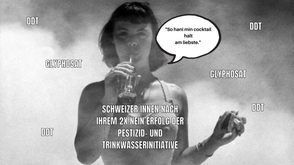 ninabotzen's tweet photo. Gegner der Pestizid- und Trinkwasserinitiativen nach ihrem Erfolg so....

Bild: 1945 - DDT (dichlorodiphenyltrichloroethane) wurde an Stränden als Mückenspray verwendet - damals bedenkenlos
#Abstimmungssonntag #schweiz #schweizerpolitik #Pestizidinitiative #Trinkwasserinitiative https://t.co/9o66LxzaCe