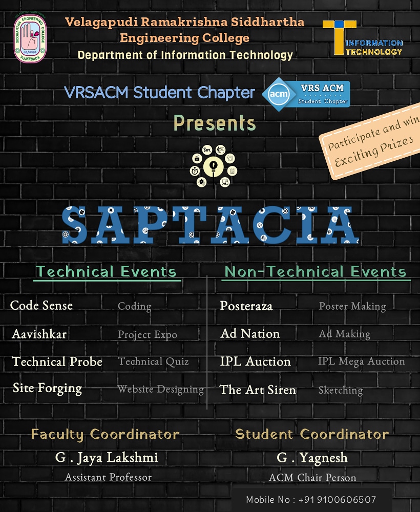 acm_vrsec's tweet image. Participate - Plan - Win

@acm_vrsec @indiaacm 

#vrsec #acm_vrsec #acm #acmevents #indiaacm #saptacia #technicalevents #nontechnicalevents #participation