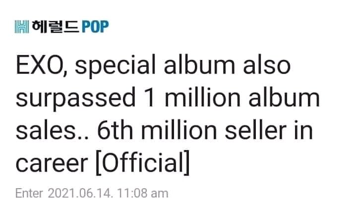 eritiny4's tweet photo. Congratulations EXO for being a million seller for the 6th time. As n exol, I'm beyond proud of this boys. 

#EXOSextupleMillionSeller
#EXO @weareoneEXO https://t.co/vkxWedv9a2