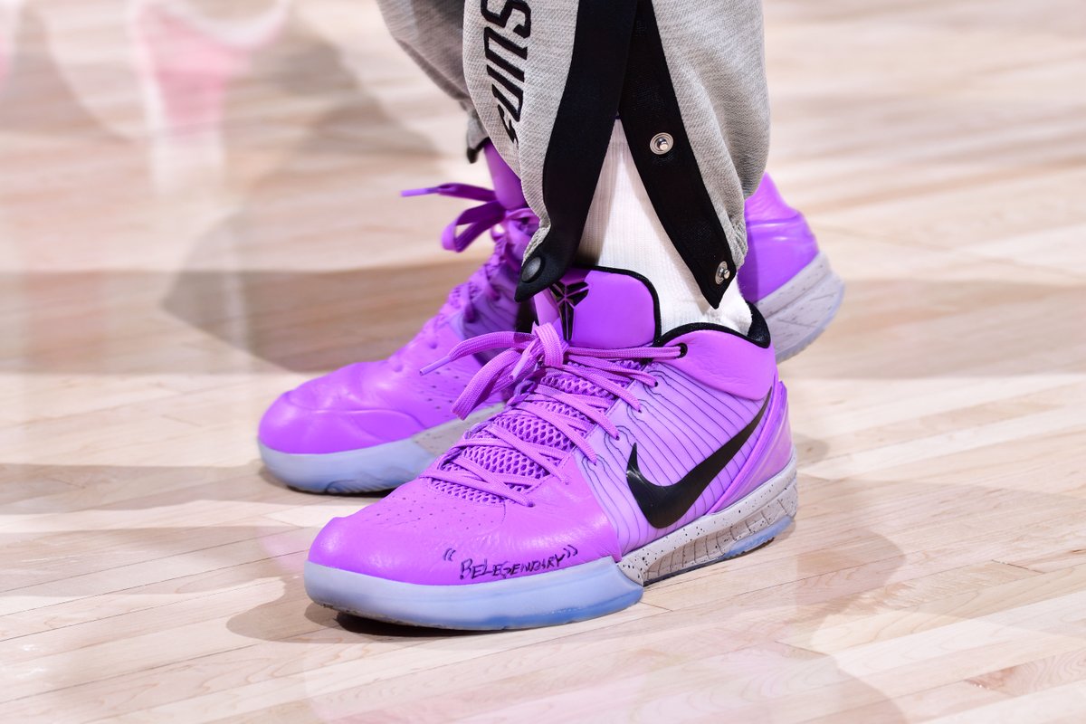 Devin Booker Shoes Purple Undefeated Nike Kobe 4 Protro