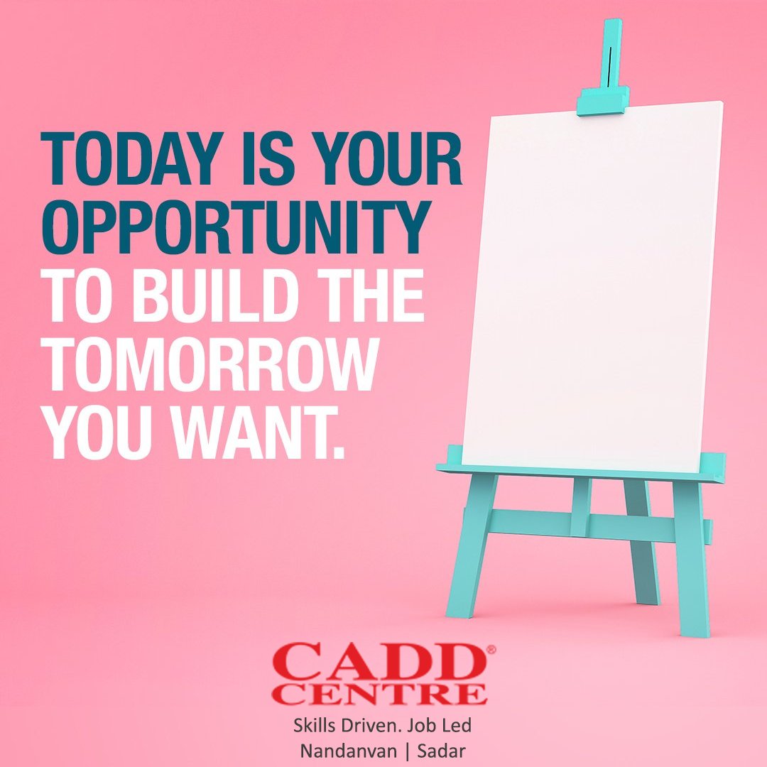 caddcentrenag's tweet photo. Today is your opportunity to build the tomorrow you want.
#mondaymotivation #monday #mondaymood #motivation #mondayvibes #success #quoteoftheday #CaddCentre #CaddCentreNagpur #CaddCentreNandanvan #CaddCentreSadar #CaddCoursesNagpur #OnlineClasses #OnlineEducation https://t.co/TdIpuzbn5y