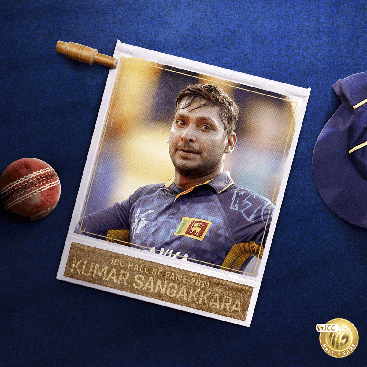 ICC's tweet photo. The Sri Lankan legend @KumarSanga2 was inducted into the #ICCHallOfFame yesterday 🔥

What's your favourite Sanga moment from his storied career? https://t.co/EdDebwMr6q