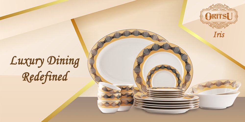 Leave your guests awestruck with ORITSU Iris Dinner set Luxury Lifestyle