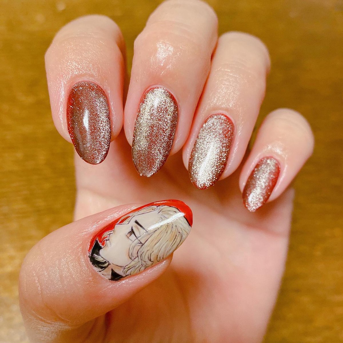 Nailchoupette Newネイル 東京リベンジャーズ マイキーネイル 秋っぽい色合いになっちゃった Nail ネイル 痛ネイル キャラクターネイル 東京リベンジャーズ マイキー 佐野万次郎 Nailchoupette 奈良ネイルサロン T Co 60q48ldv92