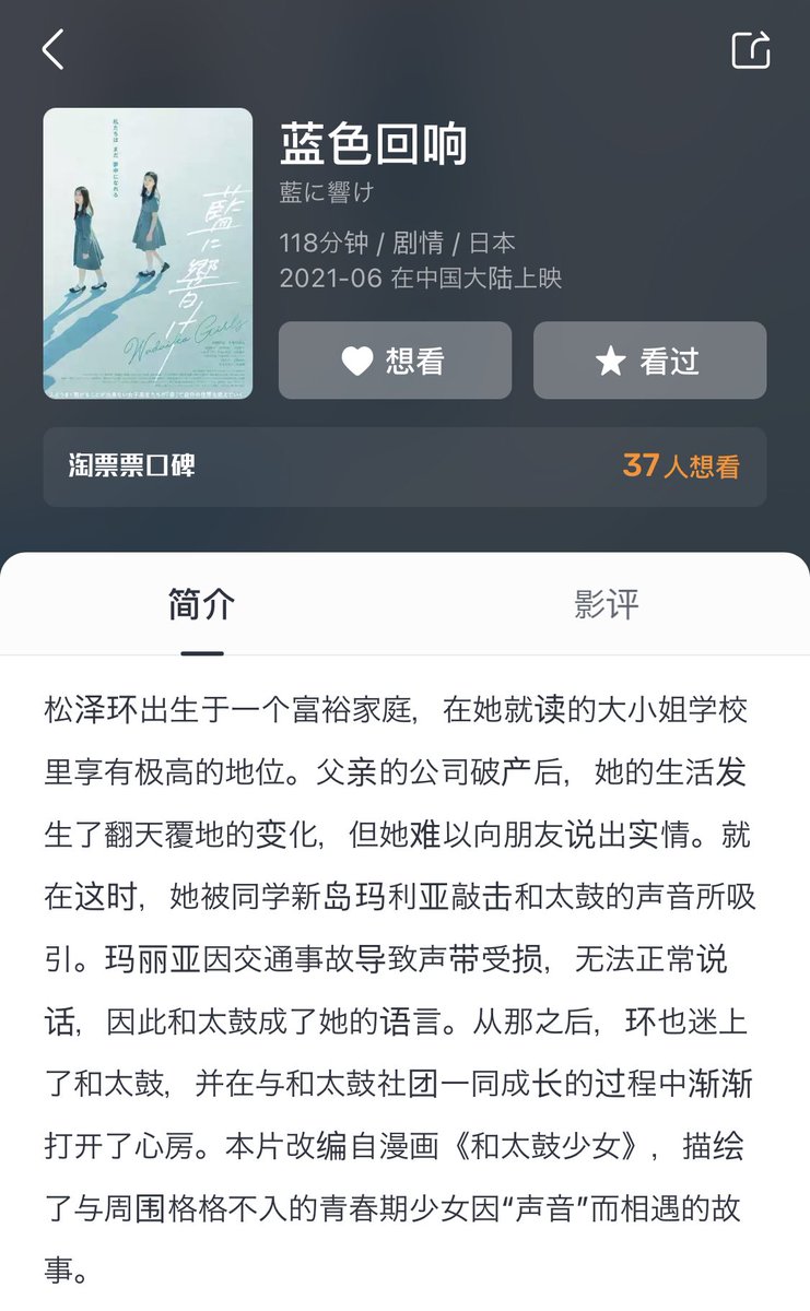 ainihibike's tweet photo. ＼📢上海国際映画祭、開催中🇨🇳✨／

「藍に響け」は現在満席の回も出てきているようです㊗️👏
現地参加出来なくて大変残念ですが、海外の反応を楽しみにしております！！ https://t.co/npS51dvjQa