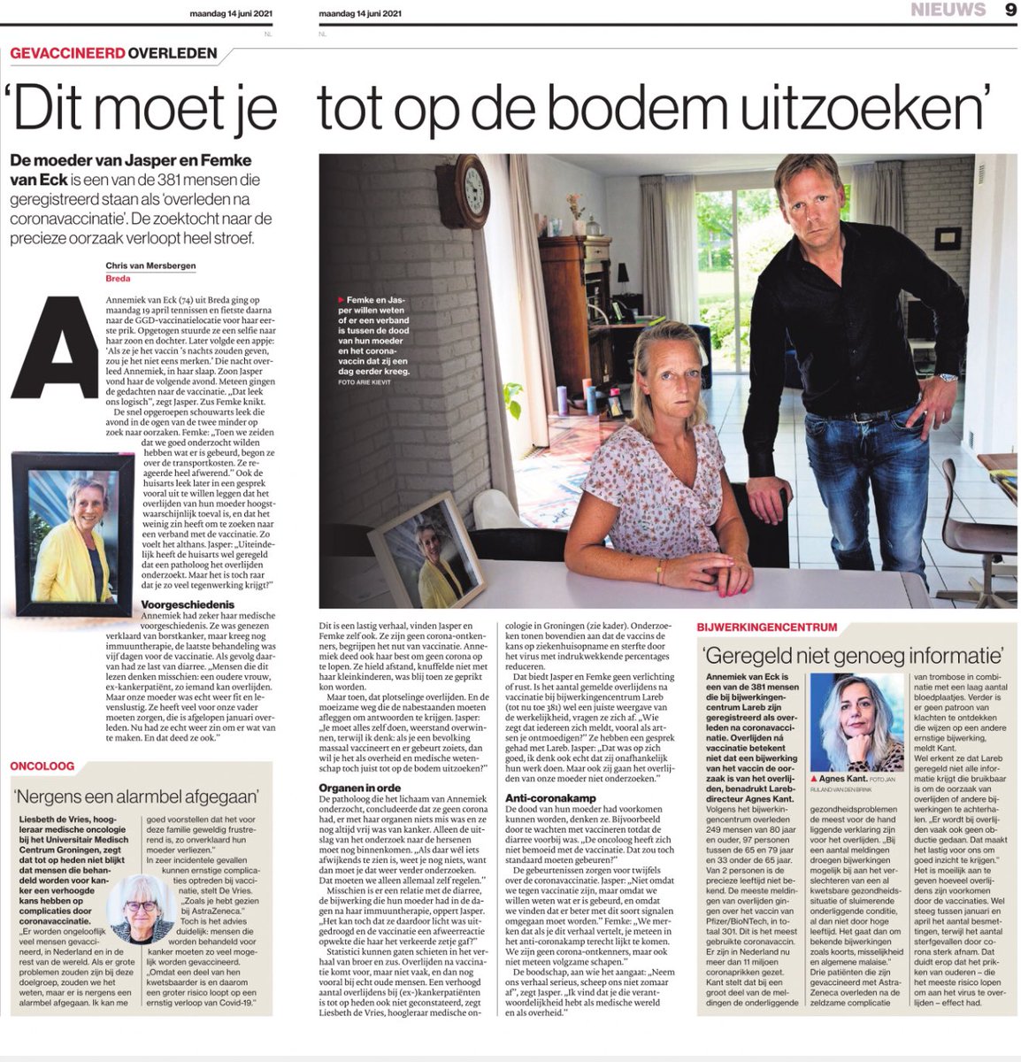 Miaschafthet's tweet photo. Overleden binnen een dag na een corona-injectie. Rust zacht 😢 https://t.co/Y1nqoamrZG