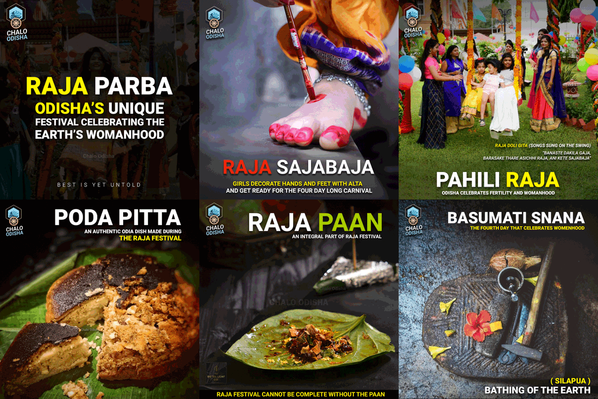 Raja Parba - Odisha’s unique festival celebrating the earth’s womanhood.❤️ Wishing all of you a very Happy Raja. 🥰 “Banaste dakila gaja,barasake thare asichhi raja, ani kete sajabaja”.❤️
#Odisha  #Rajafestival #raja2021 #RajaParba #Raja #odiafestival #festival