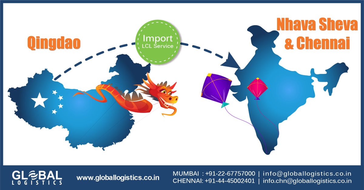 Glsindia2006's tweet photo. Book your imports from Qingdao port to Nhava Sheva with our Direct LCL Console service.

#lcl #seafreight #shipping #cargo #freightforwarding #supplychain #transportation #logistics #services #directlcl #console #imports #import #Qingdao #nhavasheva #globallogistics https://t.co/zhtXGS3I5m