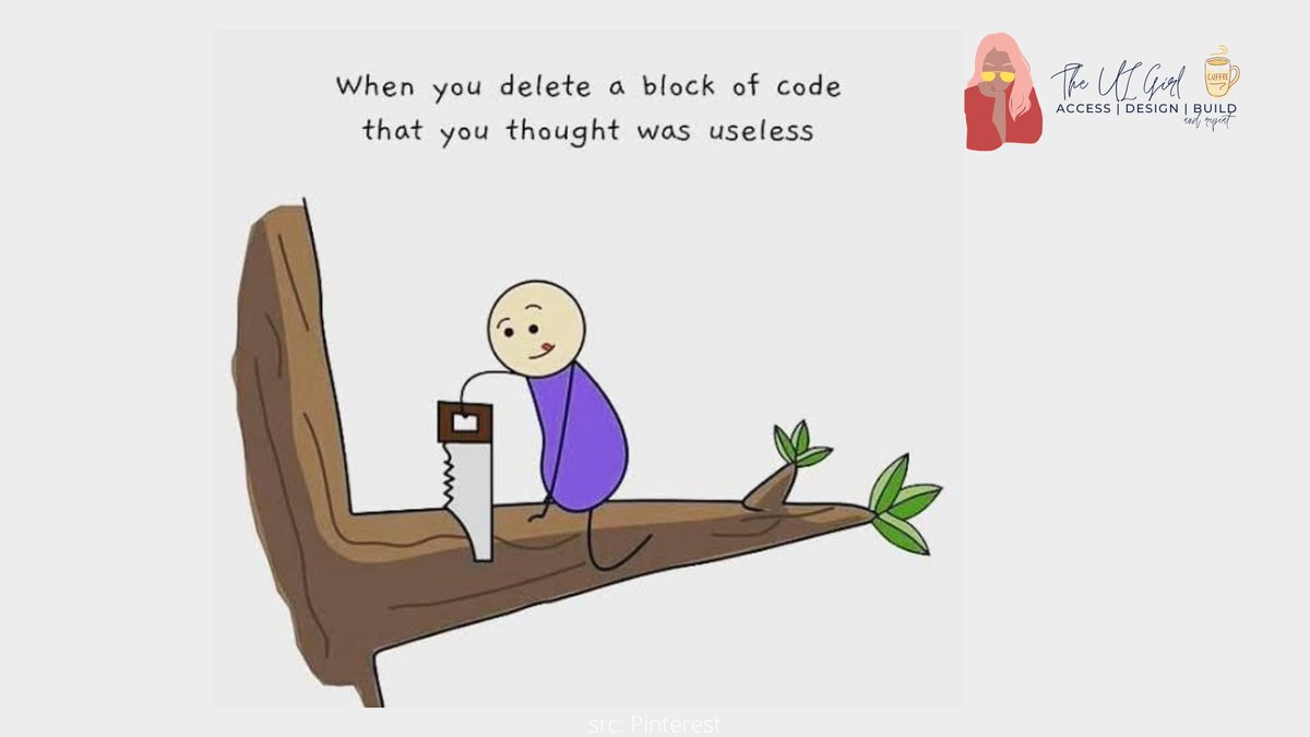 anishaswain's tweet photo. The horror!!!
#100DaysOfCode #programming #programminghumor #javascript #WomenWhoCode #GirlsWhoCode #developerjoke #DevComunity https://t.co/xyAeCLSH6R