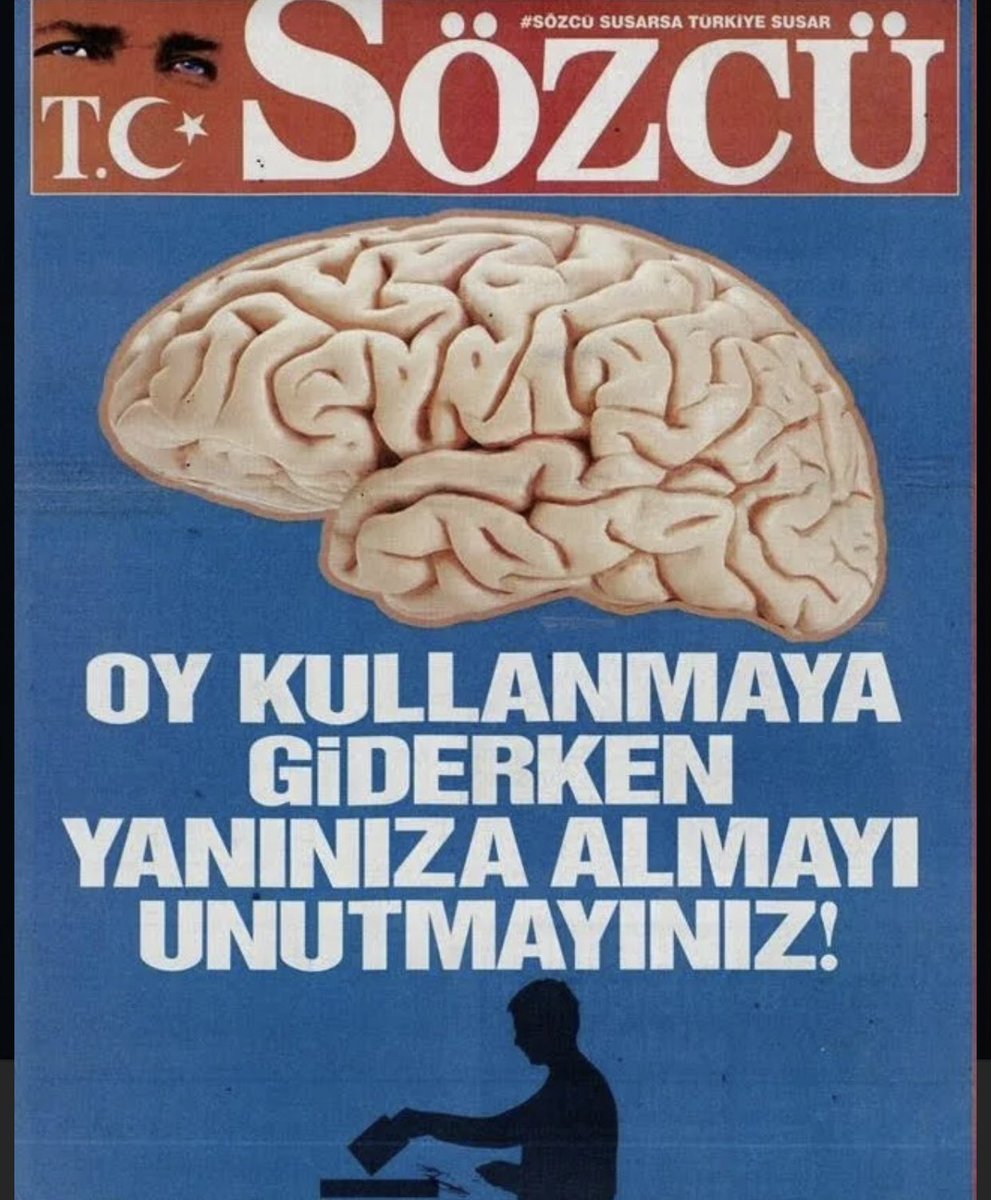 Sözcü gazetesi de okurların da beyin olmadığını 6 sene önce “Oy kullanmaya giderken beyninizi yanınıza almayı unutmayınız.” diyerek her şeyi itiraf etmiş zaten!

Yani demem o ki; “Sözcü okuyan kitle ile tartışmayın.”

#sedatpekernerede
#Reis Bursa Biden