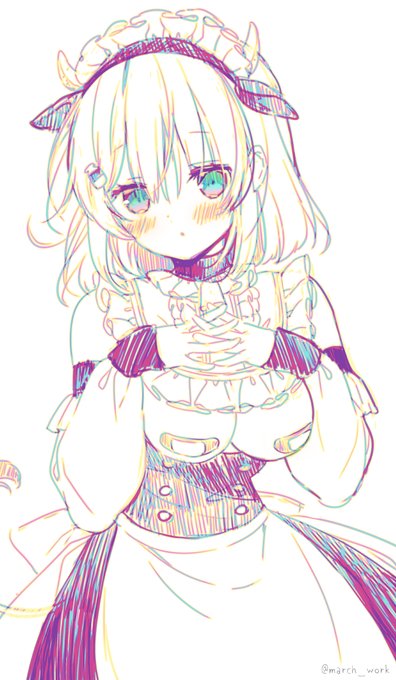 牛耳メイドちゃん落書き✎⁾⁾ 