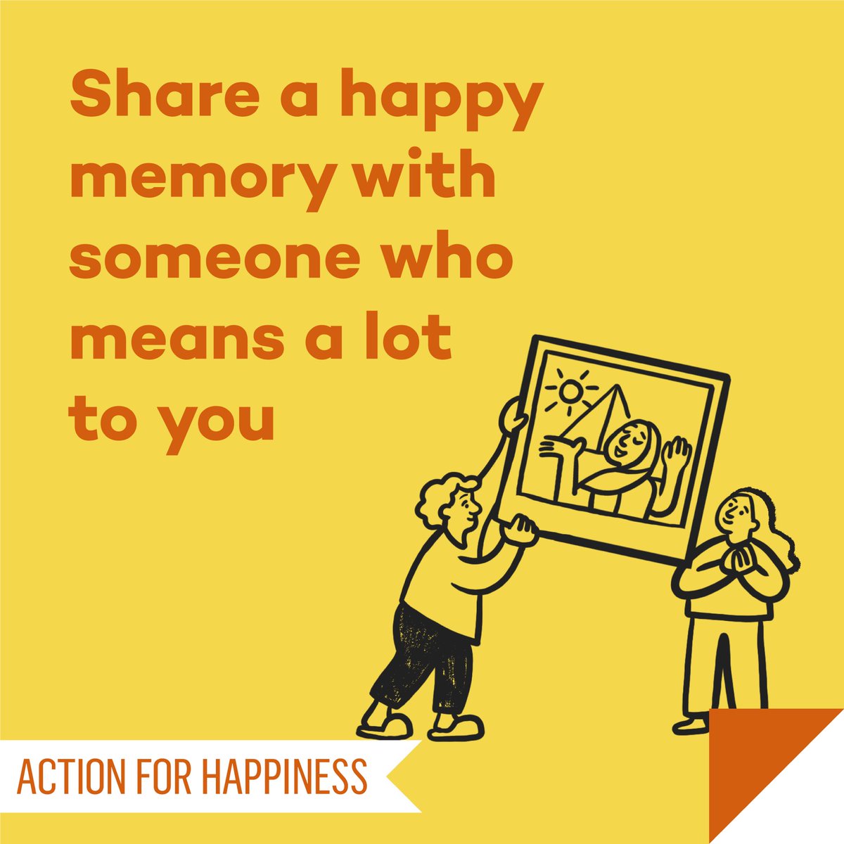 Joyful June - Day 14: Share a happy memory with someone who means a lot to you actionforhappiness.org/joyful-june #JoyfulJune