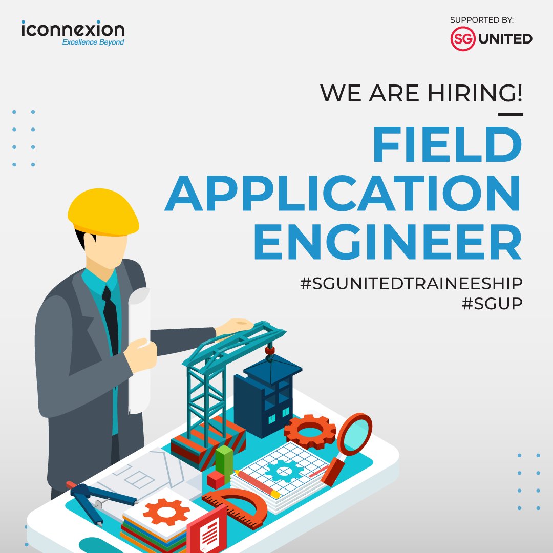 We are hiring! 

#SGUnitedTraineeship #SGUP

For more details: 

iconnexion.com.sg/careers/field-…

#iconnexionhiring  #jobsearch #Singaporecareers #fieldapplicationengineer #engineeringjobs #singaporejobs #jobseekers #jobs #wearehiring #hiring #Available #jobvacancies #iconnexion #Careers