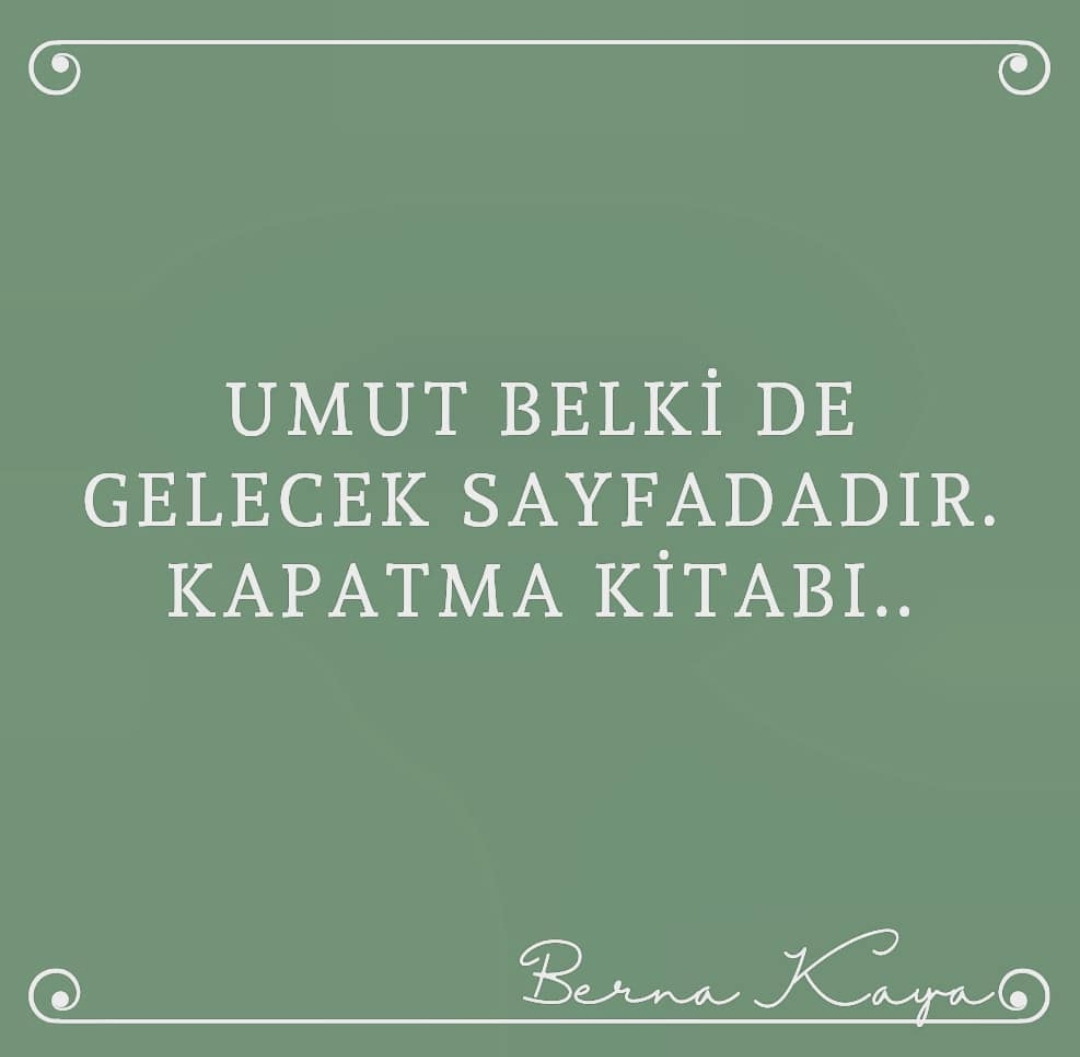 Güzel bir hafta olsun...