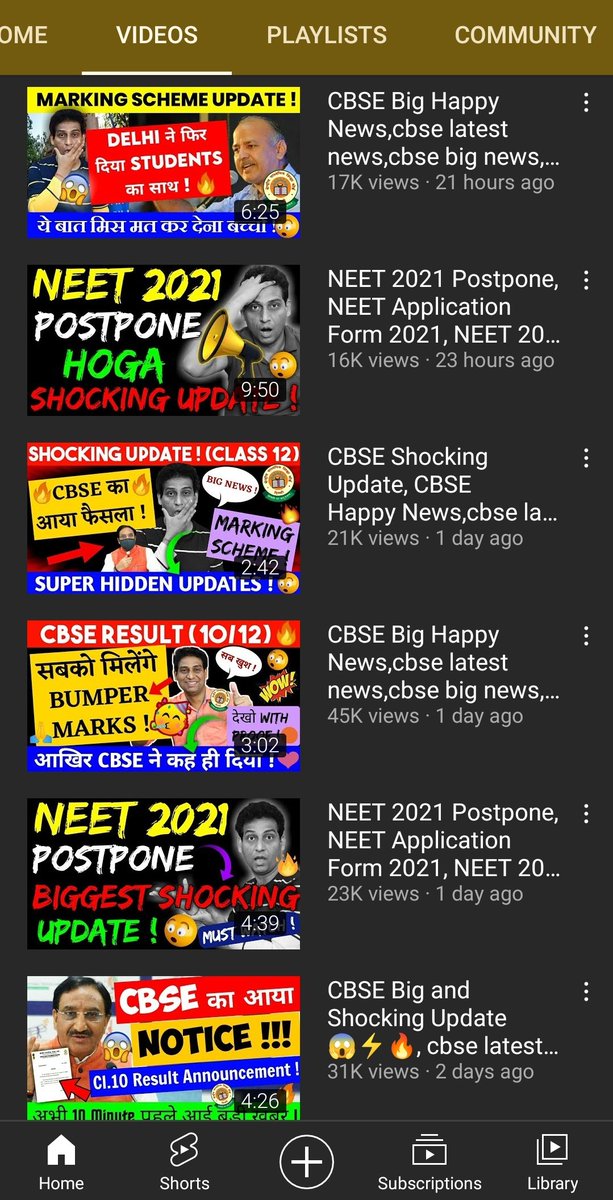 All_in_one_Newz's tweet photo. Boycott this youtuber @vishalaryav. Giving hundreds of #CBSE news in the name of shocking update, latest news and bla bla to mislead students. Spreading rumours. Very ridiculous. Doing monetizing in the name of supporting students. Shameful. https://t.co/CNcWoVkmki