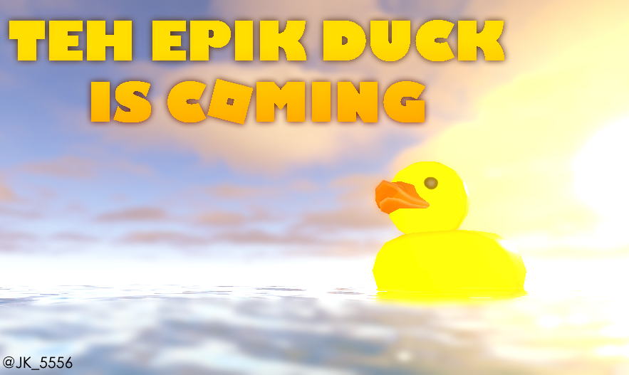 UPDATE: It seems the roblox community has gotten “the epik duck is