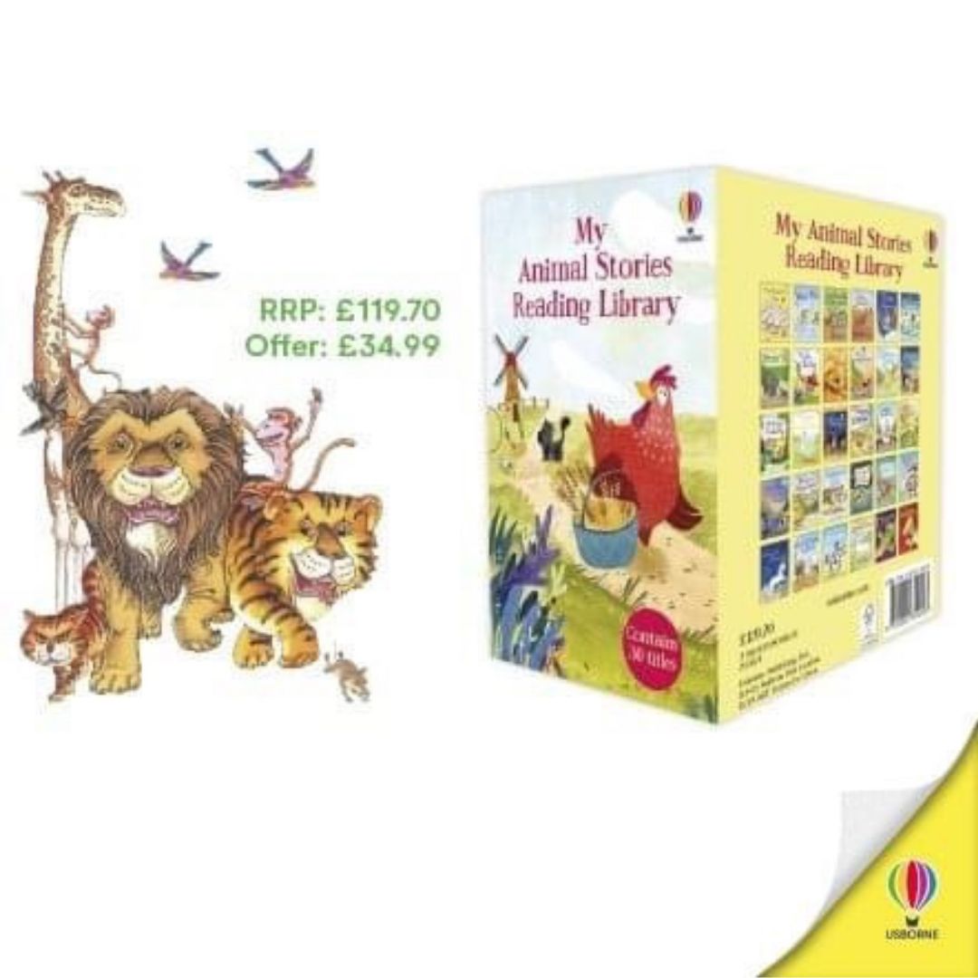 LydiasBooks's tweet photo. My Animal Stories Reading Library is the perfect collection for animal fans. Featuring a wide-range of animal tales from Puss in Boots to The Ugly Duckling and Stories of Dragons, this set is sure to inspire and enthrall young readers. https://t.co/86skMi3GRu