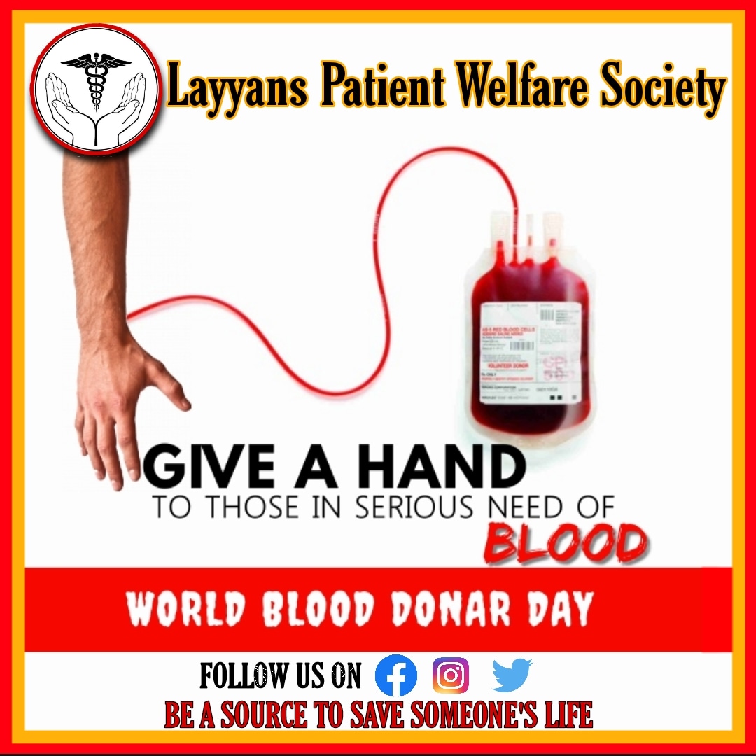 lpws_1214's tweet photo. Be a source to save someone's life #LayyansPatientWelfareSociety
#WorldBloodDonorDay https://t.co/SS0CQV1IWl
