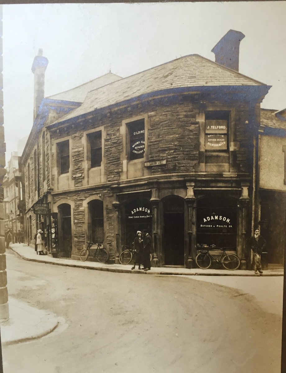 keswickbootco's tweet photo. Hears a Little blast from the past not quiet sure of the year but our little shop once used to be a high quality butchers in fact we still have the original windows where you can just make out pickled tongue always available how time’s have changed 🤣👍🥾#MondayMotivaton https://t.co/lmazUSwcrY