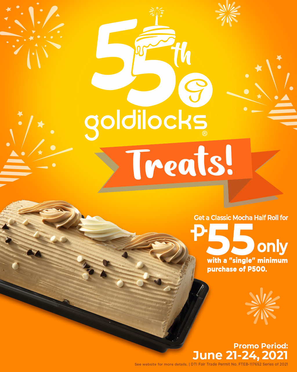 goldilocks half roll cake price