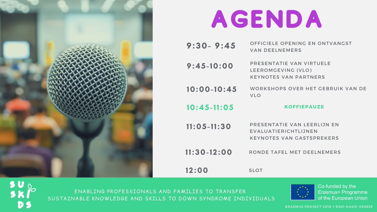 ucll_re's tweet photo. Save the date!! In ons SUSKIDS-project bouwen we samen met internationale partners expertise op rond het gebruik van technologie om duurzame vaardigheden over te dragen aan personen met het Downsyndroom. Op 14 september 2021 stellen we resultaten en leermateriaal voor! https://t.co/NPRpD1plSg
