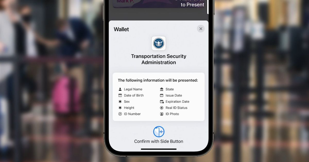 1ASeb's tweet image. Apple has announced a forthcoming update to its Wallet app that will allow you to use your iPhone as digital identification in select US airports. ow.ly/jvAx102Mii8
