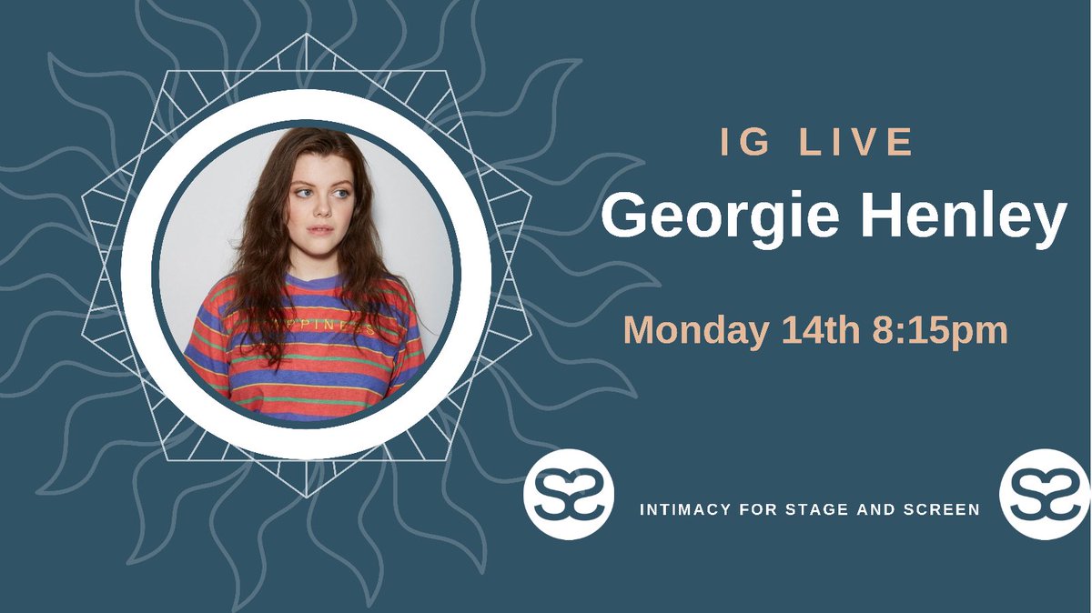 Join us TONIGHT with Georgie Henley @geohenleyreal (Chronicles of Narnia, Spanish Princess)and @RTaylorHunt!!  #acting #intimacy #youngperformers #consensualcreativity #film #tv #narnia #spanishprincess #youngactors #iglive #iglivestream #intimacycoordination #intimacydirection