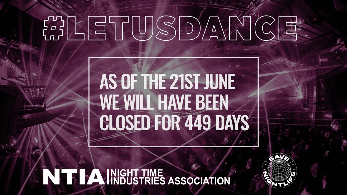 Support the #LetUsDance Campaign - We urge the government to allow clubs, venues and events to open, we will not survive if we are not able to open our doors.

#savenightlife @wearethentia