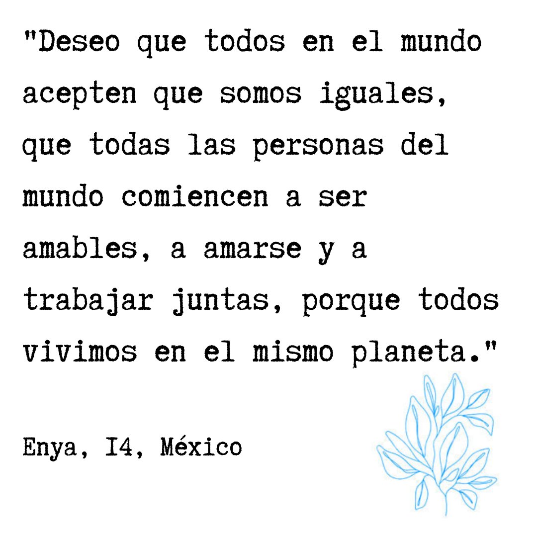 unicefenespanol's tweet image. ✨💖Todos y todas tenemos los mismos derechos.
¿Compartís los deseos de Enya?
En tiempos de COVID-19, #LaJuventudOpina.

@UNICEFargentina