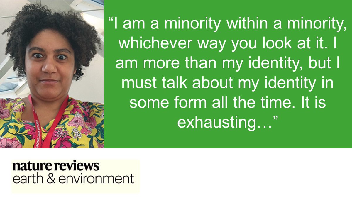 NatRevEarthEnv's tweet image. Jazmin Scarlett (she/her) reflects on experiences as someone with multiple intersectional protected characteristics, and the need for non-marginalized people to take action. @scarlett_jazmin 

nature.com/articles/s4301…