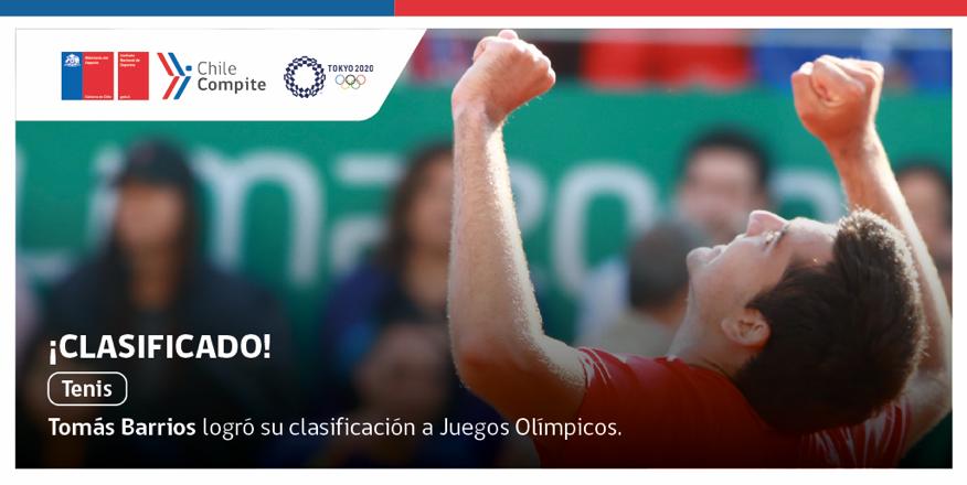 ¡Se confirma! Uno de nuestros deportes emblemas estará excelentemente representado en <a href="/Tokyo2020es/">#Tokio2020 en Español</a>

Nada es imposible...¡Vamos 🇨🇱! 🎾