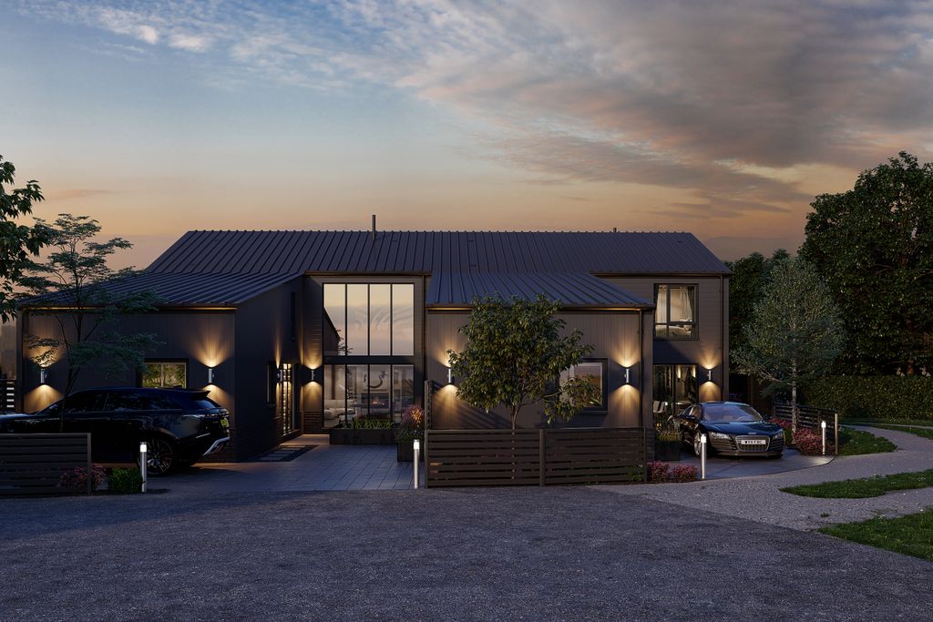 BlinkArch's tweet photo. This spectacular barn conversion in Preston is nearing completion with a very high spec finish. Both plots sold from plan. https://t.co/H9KX9zn5X8