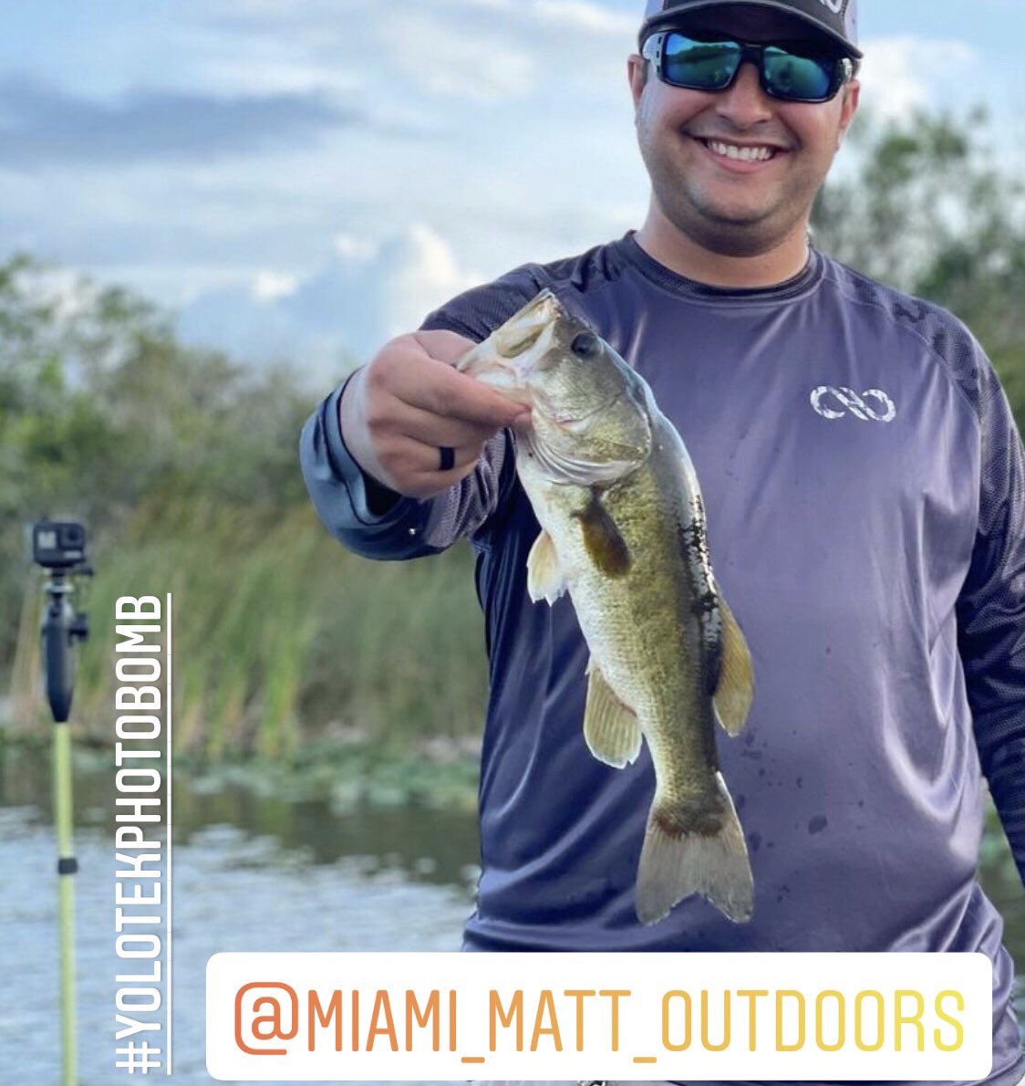 myyolotek's tweet photo. We hope you were smiling all weekend like Matt! #AlwaysBeRecording #YOLOtekPhotoBomb
@miami_matt_outdoors @myyolotek
#bassfishing #bassfishingtips #florida #floridalife #bassfishin #largemouthbass #hook360 #tracker #trackerboats #jeep #yolotek #photobomb https://t.co/IOWnzR5Fdy