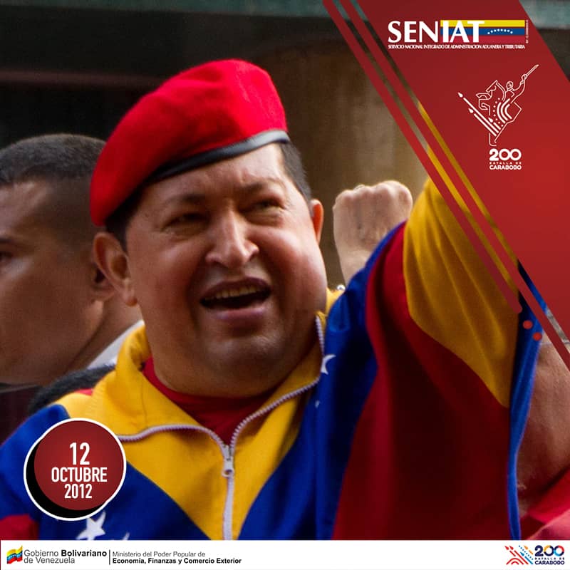 SENIAT_Oficial's tweet photo. “Nicolás Maduro ha sido un gran servidor público durante todos estos años, en distintos frentes de batalla”. Designación de Nicolás Maduro como vicepresidente de la República 12 de octubre de 2012 https://t.co/mrzroiXw8s