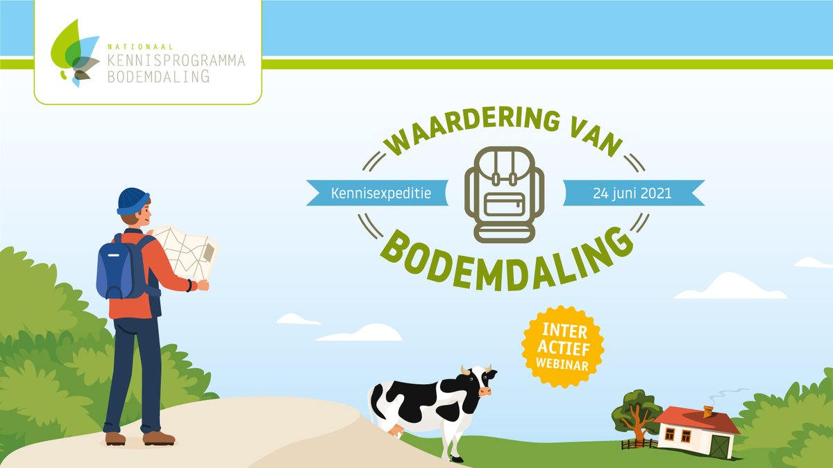 NKB Kennisexpeditie Waardering van Bodemdaling, webinar op 24 juni a.s. We gaan in debat, ranken en interessante cases uitdiepen. De laatste voorbereidingen zijn in gang gezet. Ook zo benieuwd naar dit webinar? Aanmelden kan nog steeds. kennisprogrammabodemdaling.nl/home/wp-conten…