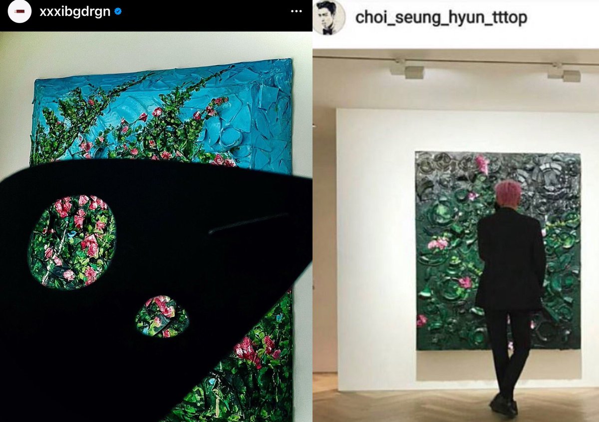 #GTOP Art appreciation 
#JulianSchnabel 
They like the same artists 😊