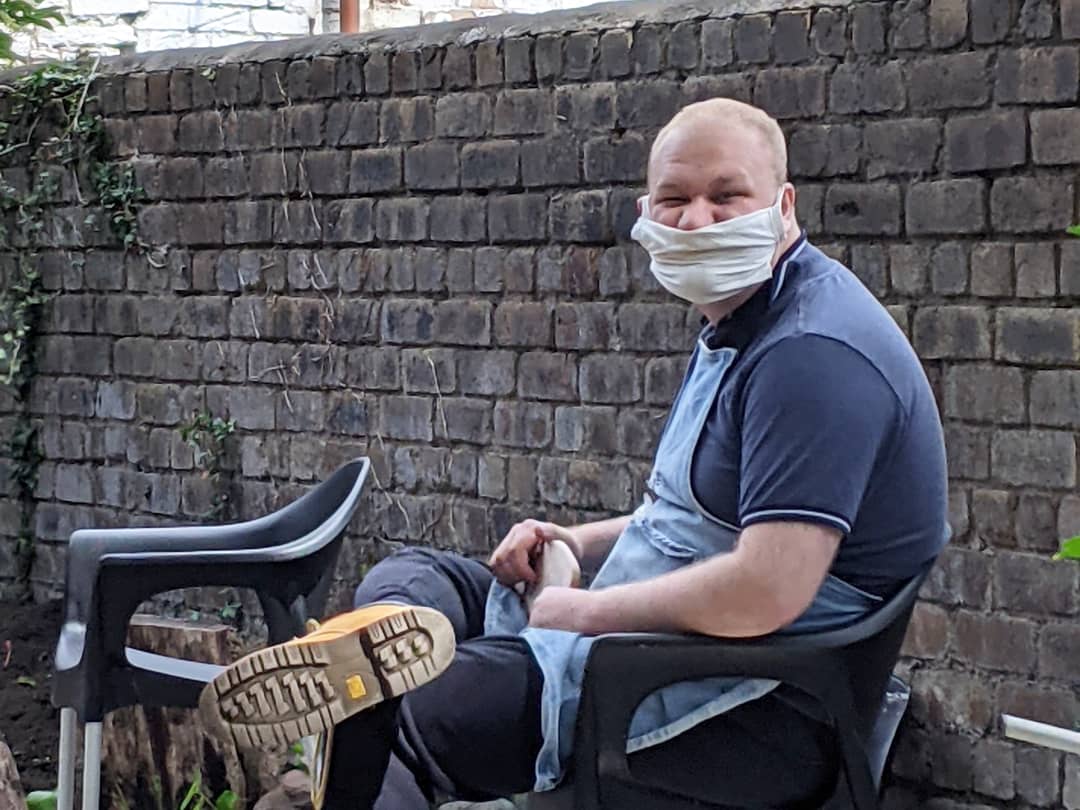 garvaldwoodwork's tweet photo. The Joinery group were happy working outside again this morning. Not sure the novelty of the outside workspace will ever wear off!
#garvaldedinburgh
#woodworking #wood #handmade #woodwork #woodart #woodisgood #autism #learningdisability #ldarts #abilitynotdisability https://t.co/dDfVdpco1k