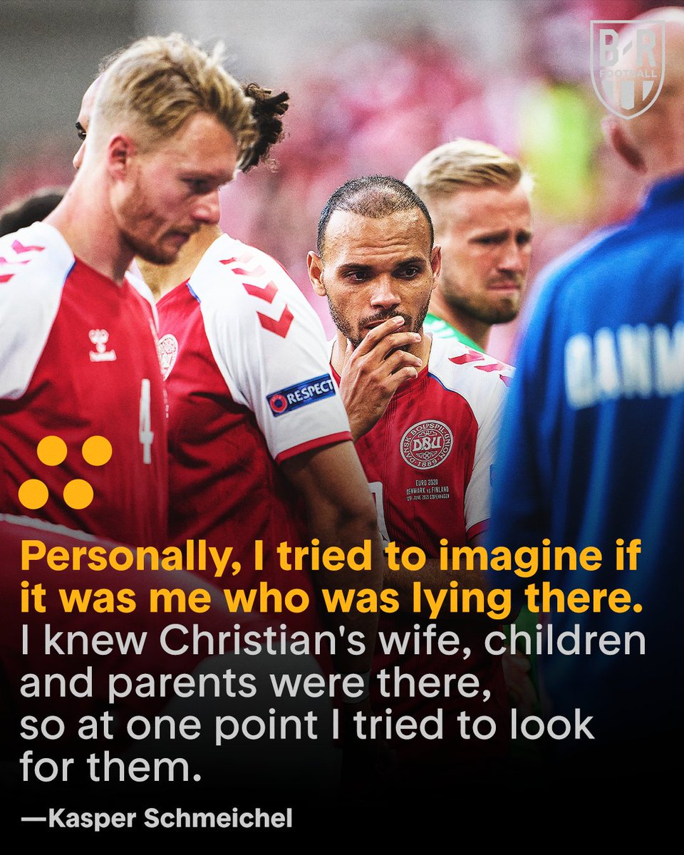 brfootball's tweet photo. Kasper Schmeichel in his own words, after visiting Christian Eriksen in hospital: "We must remember that there is something positive in this.” 🙏 https://t.co/ddEgS1loQl