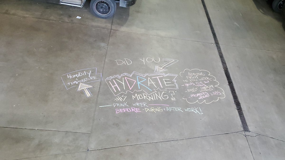 Hydration is Important. We love to push the Drink Water. BEFORE +DURING AND AFTER.