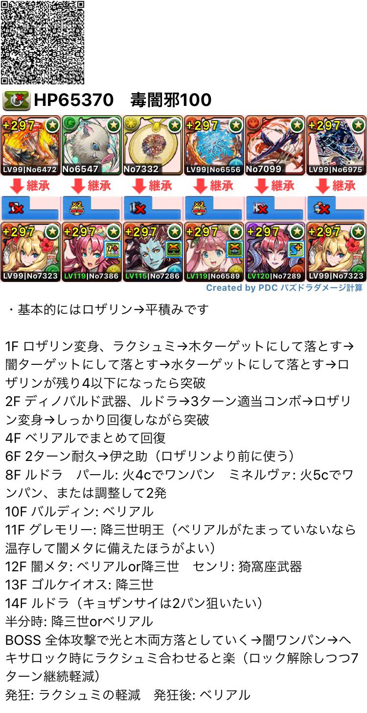 ねこまる2世 パズドラ 花嫁降三世明王を使ったロザリンで機構城の絶対者 降三世明王は火力も出せるサポート枠として非常に優秀ですね 以前あげたテンプレ編成の時から属性吸収貫通潜在と落ちコンなしバッジを取り入れてみたので 降三世明王を使わない