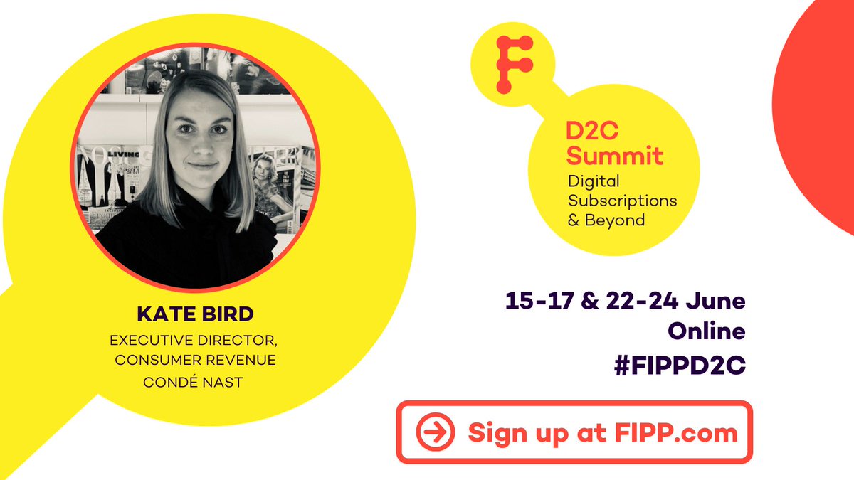 fippceo's tweet photo. Day 6
- Ben Giles &amp; Candice Murray @shutterstock
- @alanhhunter @thetimes &amp; Rich Fairbairn @GlidePlatform 
- Stephanie Fried @getfandom
- @tientzuo @zuora
- @Katepotatie @CondeNast 
- @davecobban Unbrkble

All speaking @ D2C Summit

Agenda &amp; book : https://t.co/6REGMOMd4i https://t.co/MSoXT4Dpog