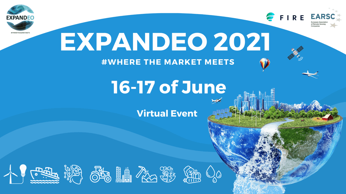 #EXPANDEO is the European Association of Remote Sensing Companies annual conference, where Earth Observation providers and users come together to discover market trends and to promote networking and collaboration in different sectors. More info: expandeo.earsc.org/?iw_mailid=16e…