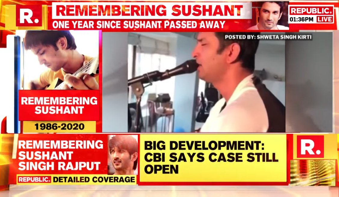 republic's tweet photo. #BREAKING | Wrong to say we have closed the Sushant Singh Rajput case. The investigation is still on and we are probing all angles: CBI Sources

Watch latest updates here - https://t.co/RZHKU3wOei https://t.co/COzaaKxmhD