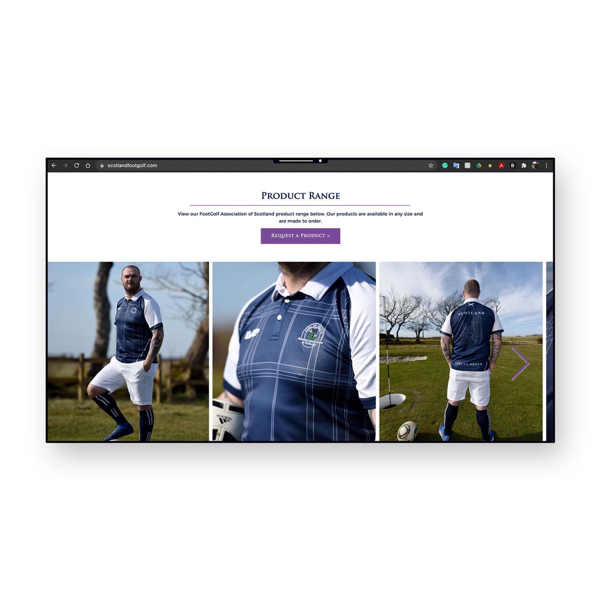 JamieSDesign's tweet image. Web design work for FootGolf Association of Scotland completed!