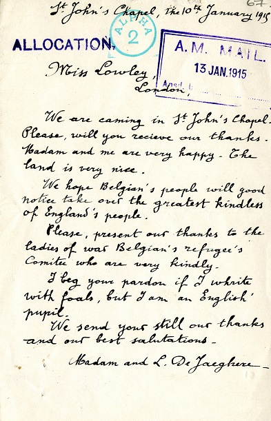 Hullhistorynews's tweet photo. It's #RefugeeWeek - Hull and the East Riding has always hosted people fleeing oppression. Here's a letter from two Belgian refugees in 1915 thanking Irene Lawley of Escrick Park for her hospitality [U DDFA/6/31/67].
#HullRefugeeWeek @hull_libraries @Hull_Museums https://t.co/cnLe6XSrpe