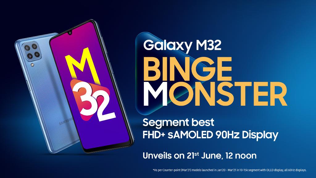 SamsungIndia's tweet image. Crazy for that binge of the week? Well, the #BingeMonster is here with a Segment Best FHD+ sAMOLED 90Hz Display for a vivid, bright and immersive viewing experience. With it’s 6000mAh battery you can go on a binging spree all day.