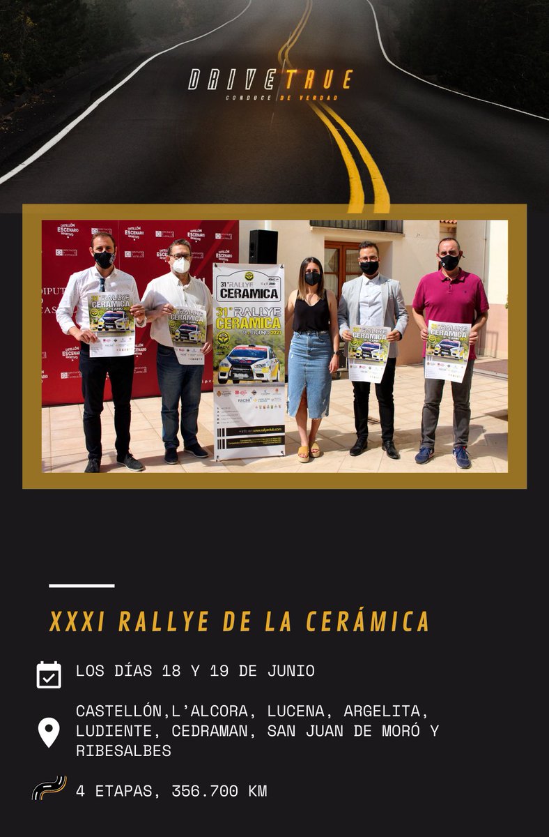 🚘🏁 Castellón acogerá la XXXI edición del Rally de la Cerámica. Los objetivos principales de la carrera son dar a conocer la provincia de Castellón y el sector de la cerámica.

¿Quién se anima?😎