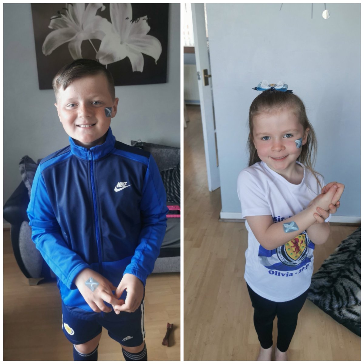 My kids are absolutely buzzing today. Thank you <a href="/LonghaughPS/">Longhaugh Primary</a> for allowing them to have some fun today and watch the football! It's a much needed pick me up after the year they have had! ❤️❤️